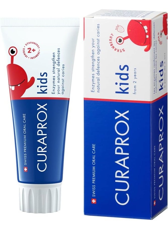 CURAPROX Kids No Fluoride Toothpaste From The First Tooth Strawberry 60 ML